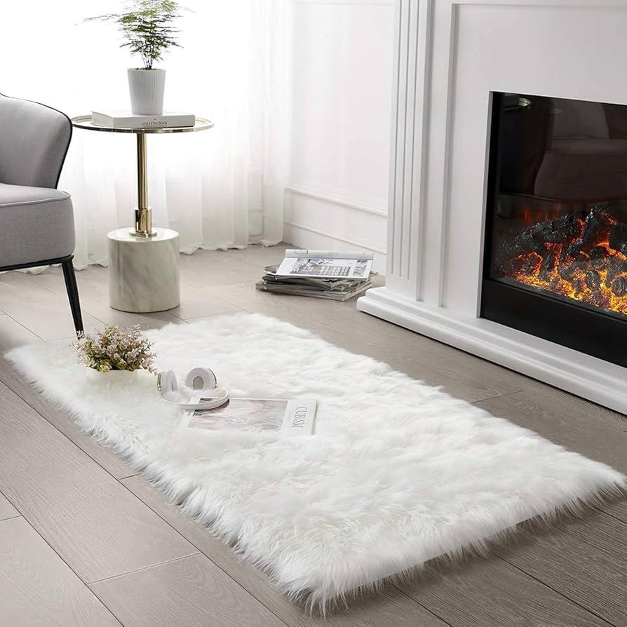 Штучний пухнастий килим SXYHKJ 80*180см Луцк - изображение 1