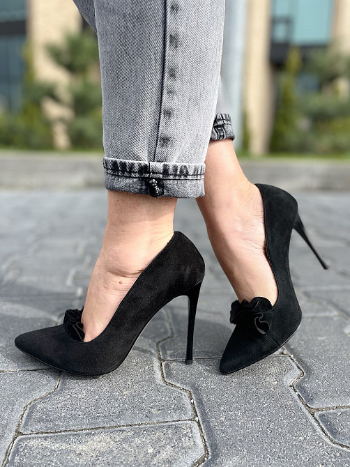 SANTINI Туфлі жіночі SANTINI чорні натуральна замша каблук 11см 35-39 (70591-21) Коломия - фото 9