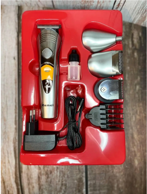 Машинка для стрижки волосся 7in1 - Kemei KM-580A 7в1 2037 насадки 3 мм/6 мм/10 мм Насадка-триммер Одеса - фото 6