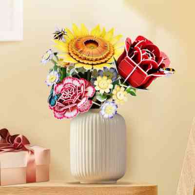 Пазл Cubic Fun трехмерный Букет цветов Роза (W3301h) Винница