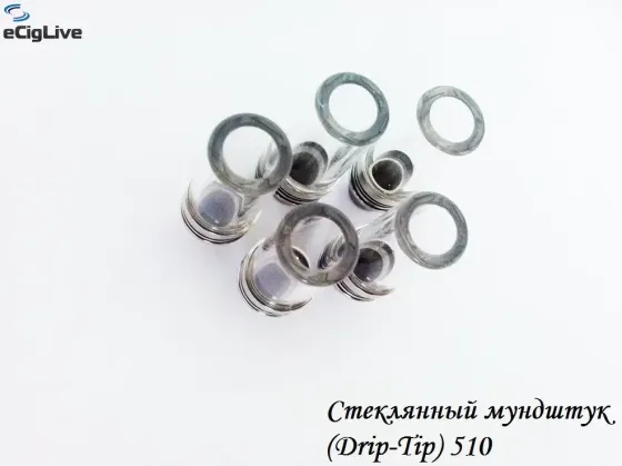 Скляний мундштук (Drip Tip) 510 Київ