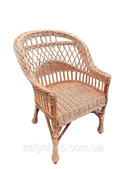 Кресло плетеное с низкой спинкой Киев - изображение 3