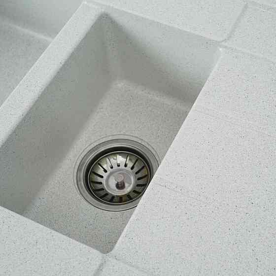 Гранітна мийка для кухні VALESO TOSKANA 7850W матова Біла в крапку Коломыя