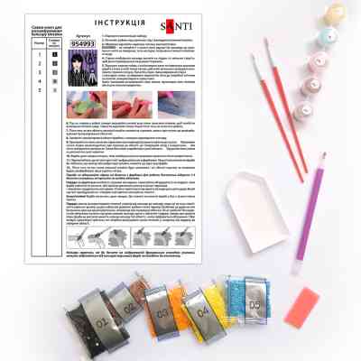 Картина по номерам Santi Wednesday Gothic duo 40х50 см, алмазна мозаїка (954993) Винница