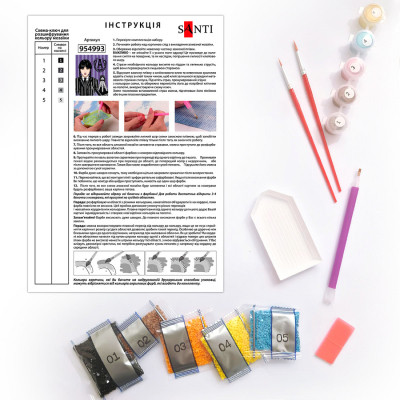 Картина по номерам Santi Wednesday Gothic duo 40х50 см, алмазна мозаїка (954993) Вінниця - фото 3