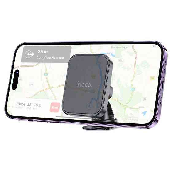 Автотримач для телефона HOCO H33 Cheetah magnetic car holder(center console) Black Одеса