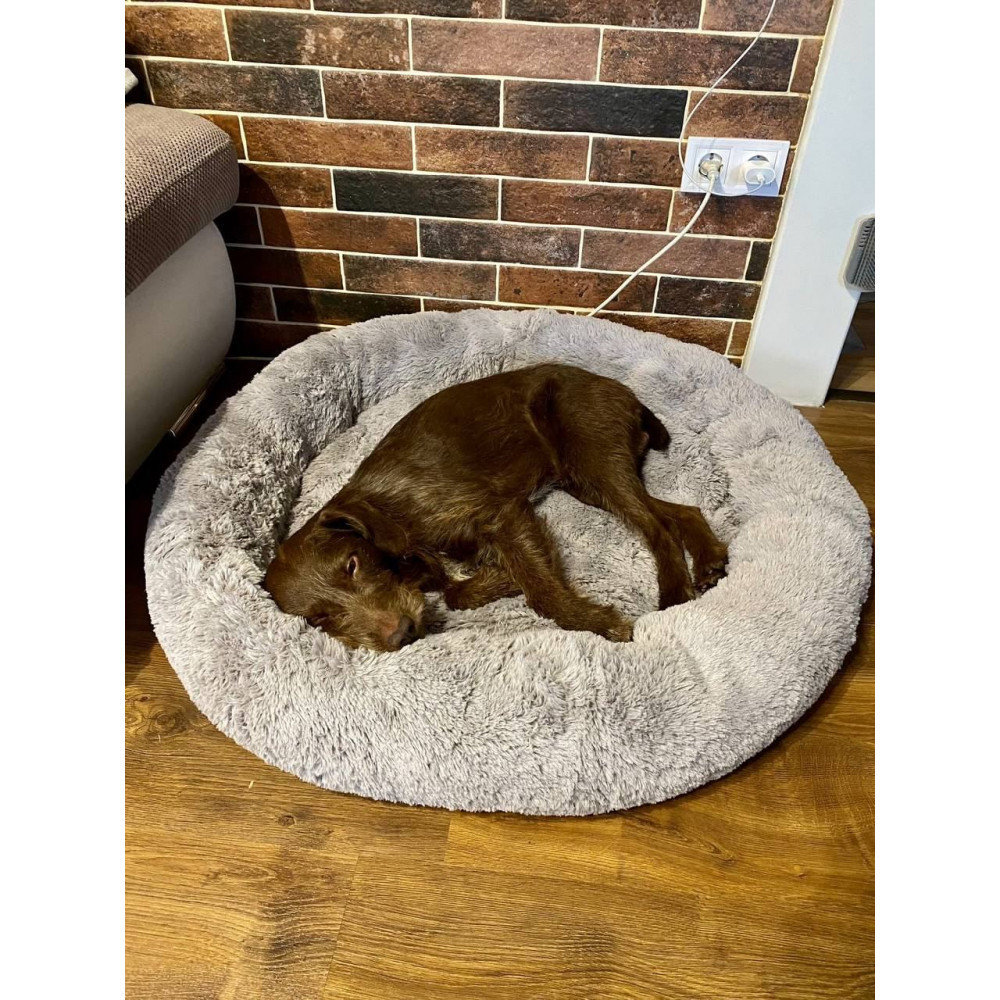 Лежанка для котів і собак Incor «Ворс» сіра L (60см) Київ - фото 2