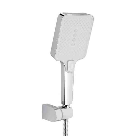 Змішувач для ванни з поворотним виливом, з душовим гарнітуром Qtap Swan Cascada QTSWA260CRW45569 Chrome/White Харків