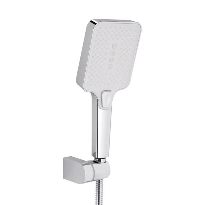Змішувач для ванни з поворотним виливом, з душовим гарнітуром Qtap Swan Cascada QTSWA260CRW45569 Chrome/White Харків - фото 5