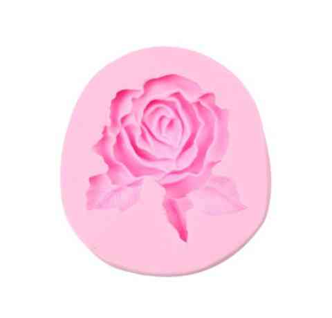 Молд силіконовий Троянда 80 на 78 мм рожевий Київ