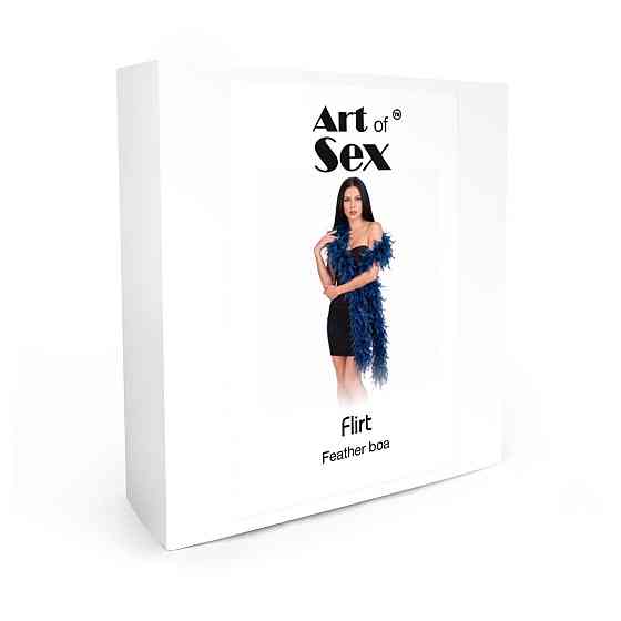Боа з пір’я Art of Sex, довжина 2 метри, колір синій Sex Aura Київ