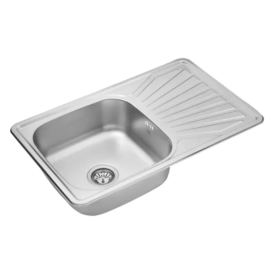 Кухонная мойка с нержавеющей стали Kroner KRP Satin - 78х48 (0.8 мм) Киев