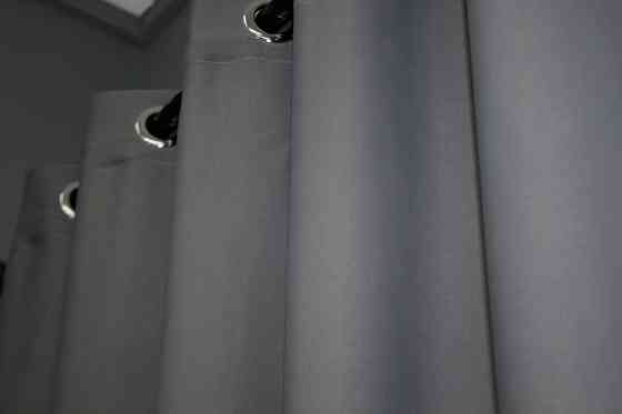 Комплект штор на люверсах VR-Textil Bagema Rvs № 1244ш Серый 150х250 см 2 шт (37-0017) Киев