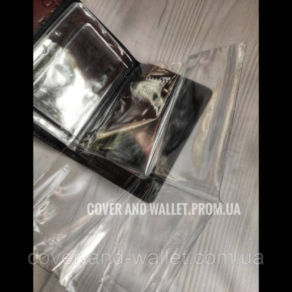 Кожаная обложка на водительское удостоверение с файлами ST Leather Киев - изображение 7
