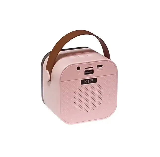 Портативна Bluetooth караоке колонка із 2 мікрофонами 5W BT 5.1 TWS LED FM voice changer Одеса - фото 5