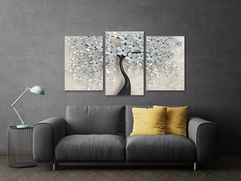 Модульная картина в гостиную / спальню Квіткове дерево  Art-629_3 70x130 см Киев - изображение 3