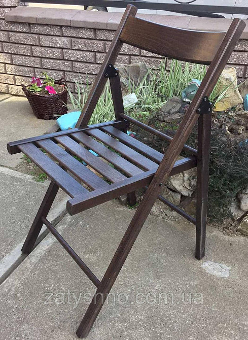 Кресло складное буковое коричневое Киев - изображение 9