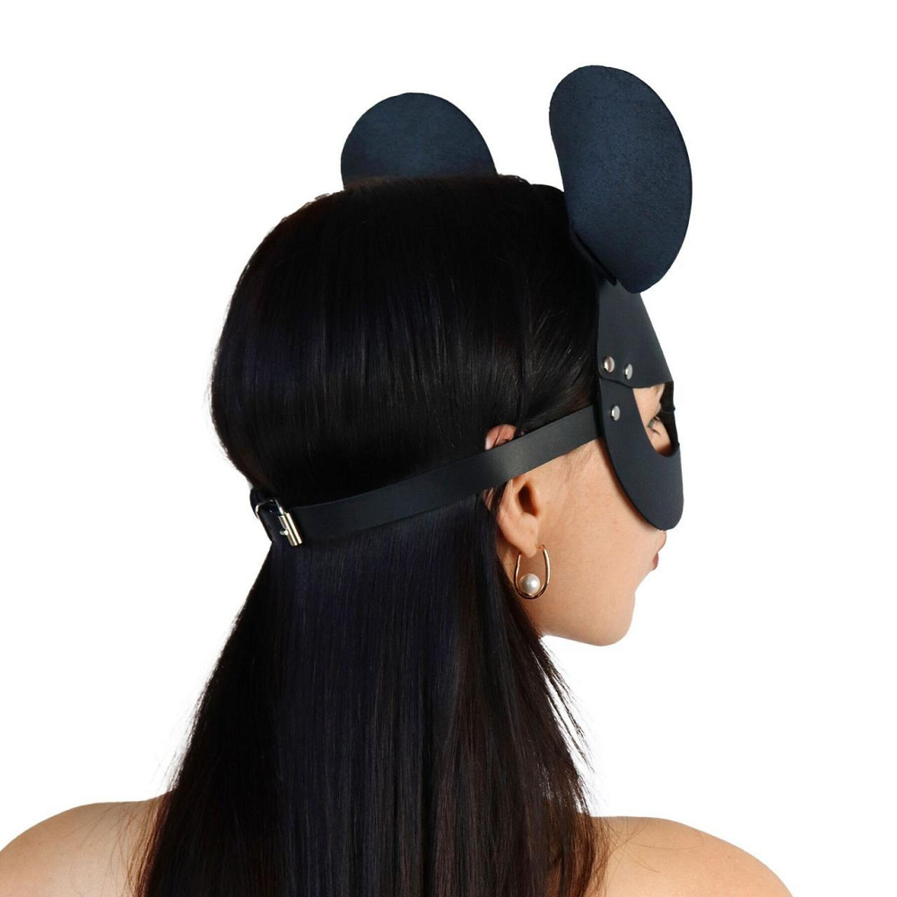 Шкіряна маска мишки Art of Sex - Mouse Mask, колір Чорний Sex Aura Київ - фото 2