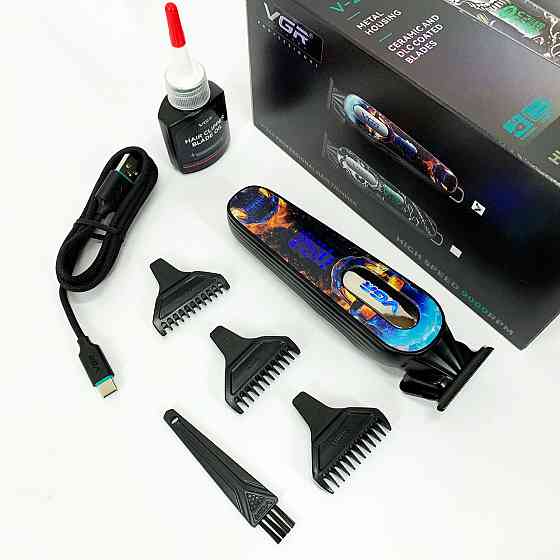 Професійна машинка для стрижки голови VGR, Акумуляторна машинка-тример для стрижки волосся PI-75 Івано-Франківськ