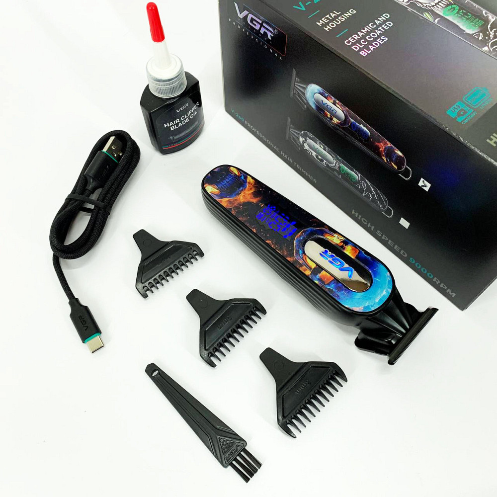 Професійна машинка для стрижки голови VGR, Акумуляторна машинка-тример для стрижки волосся PI-75 Івано-Франківськ - фото 4