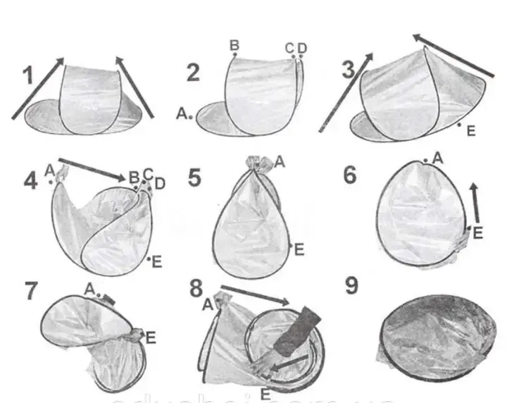 Автоматическая пляжная палатка-подстилка раскладная с защитой от солнца и влагоотталкивающая Beach Camp Коломыя - изображение 8