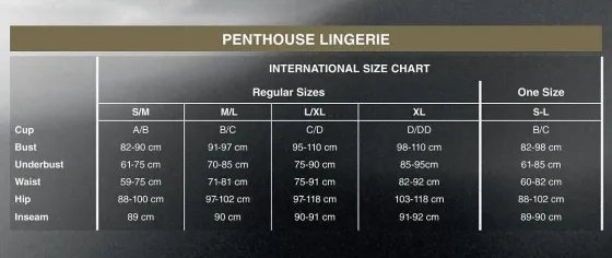 Мінісукня Penthouse Bedtime Surprise XL Black, велика сітка, рукави, вертикальні вставки Львів