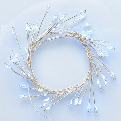 Гірлянда YES! Fun Кластер на мідному дроті 50 LED Холодно-біла 1 м Статична Батарейки (975018) Вінниця - фото 1