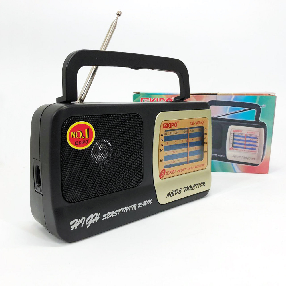 Радиоприемник фм ретро на батарейках KIPO, Портативное радио, Радиоприемник ретро AM FM NJ-35 Львов - изображение 7