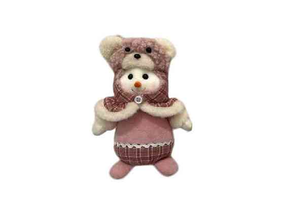 Фігура новорічна 18см Snowman-ведмідь R90763 ТМ STENSON   Solmir Київ
