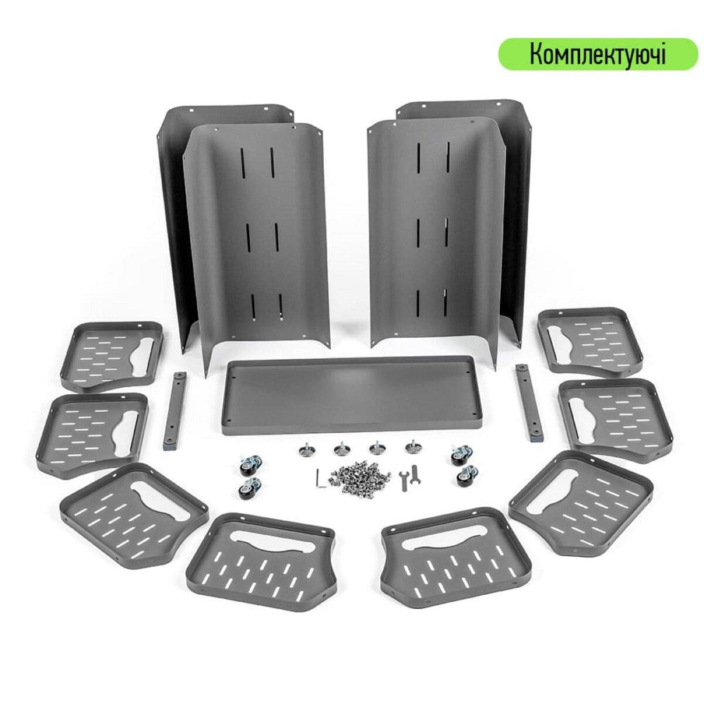 Стеллаж универсальный для хранения четырехъярусный 60х30х77см SW-00002260 Днепр - изображение 8