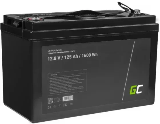 Green Cell Акумулятор LiFePO4 12V 12.8V 125Ah do paneli solarnych, kamperów oraz łodzi Київ