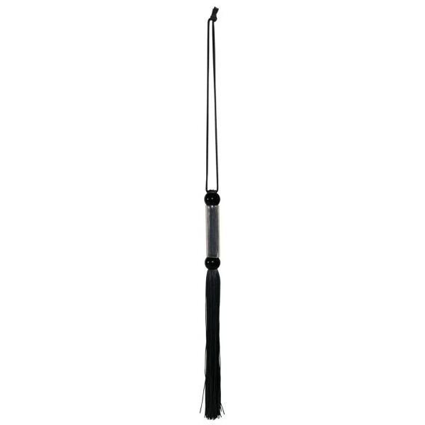 Кнут черный, прозрачная ручка FLOGGER, 28 см Sex Aura Киев - изображение 4