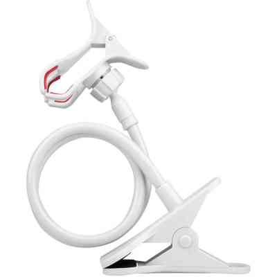 Тримач для смартфонів XoKo прищепка, гнучкий, 65 см, білий (XK-RM-C20-WHT) Вінниця