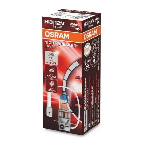 OSRAM 64151NL Night Breaker Laser — Галогенна лампа підвищеної яскравості з максимальним світловим потоком для безпечного нічного Ковель