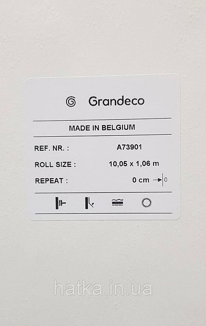 Шпалери вінілові на флізеліні Grandeco Amelia під венеціанську штукатурку структурні білі А73901 Київ - фото 4