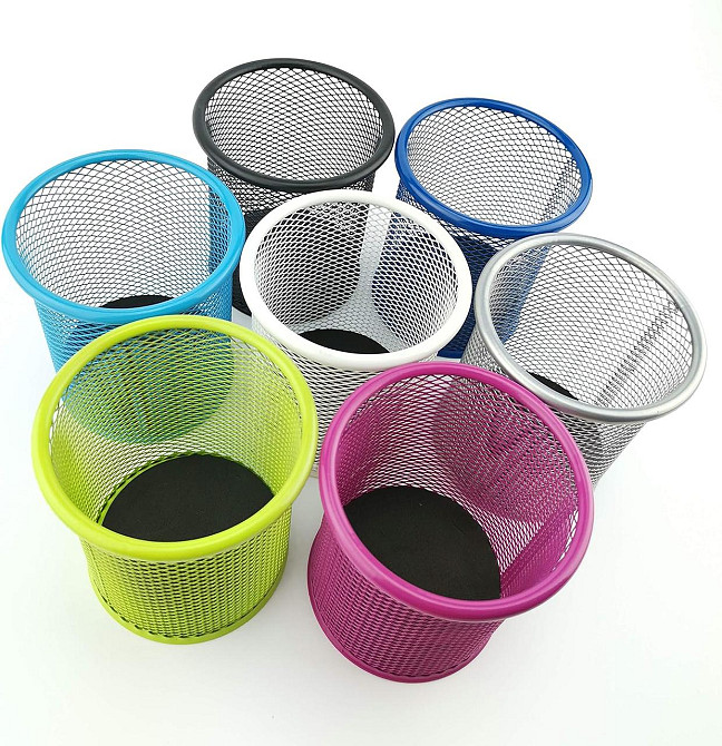 Органайзер для ручек металлический сетчатый 91 мм круглый черный подставка для канцелярии Киев - изображение 5