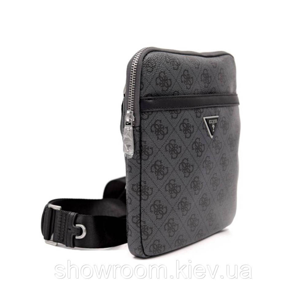 Чоловіча брендова сумка на плече (7513) сіра Київ - фото 3