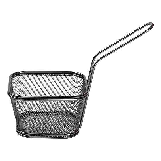 Zhongjing Кошик сервірувальний для картоплі фрі та снеків 13×11×7 см Чорний HP-19-4-L-B Коломия