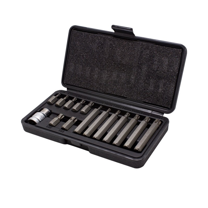 Набір біт 15пр. 1/2" Torx з бітотримачем (T20, T25, T30, T40, T45, T50, T55; L-75мм) Одеса - фото 3
