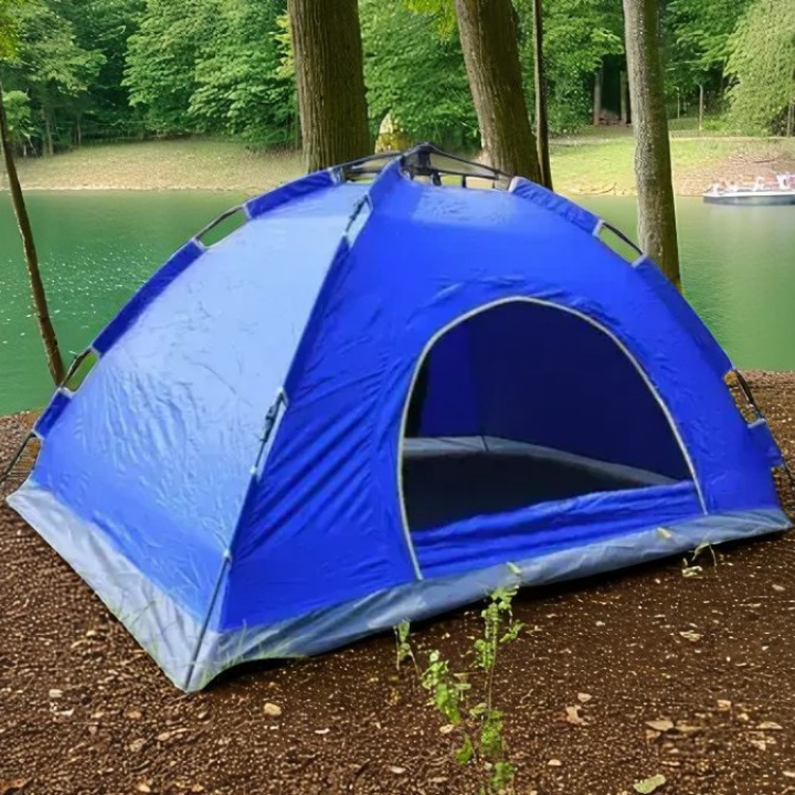Намет для туризму і риболовлі 6-місний Auto Tent XL | Сіро-блакитний, автоматичне складання Львів - фото 2