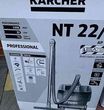 Karcher nt22/1 ap L  пылесос строительный ap te l пилосос karcher. Харьков