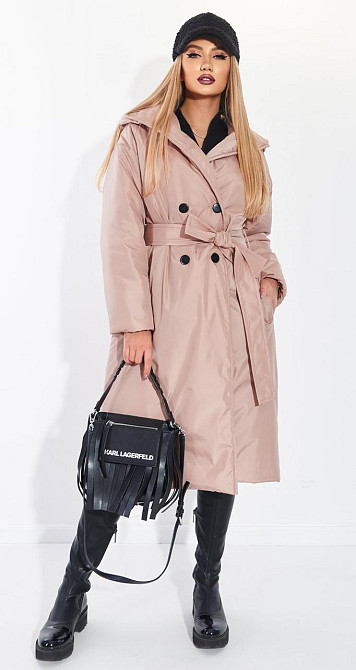 Модне пальто з плащової тканини (42) Київ - фото 4