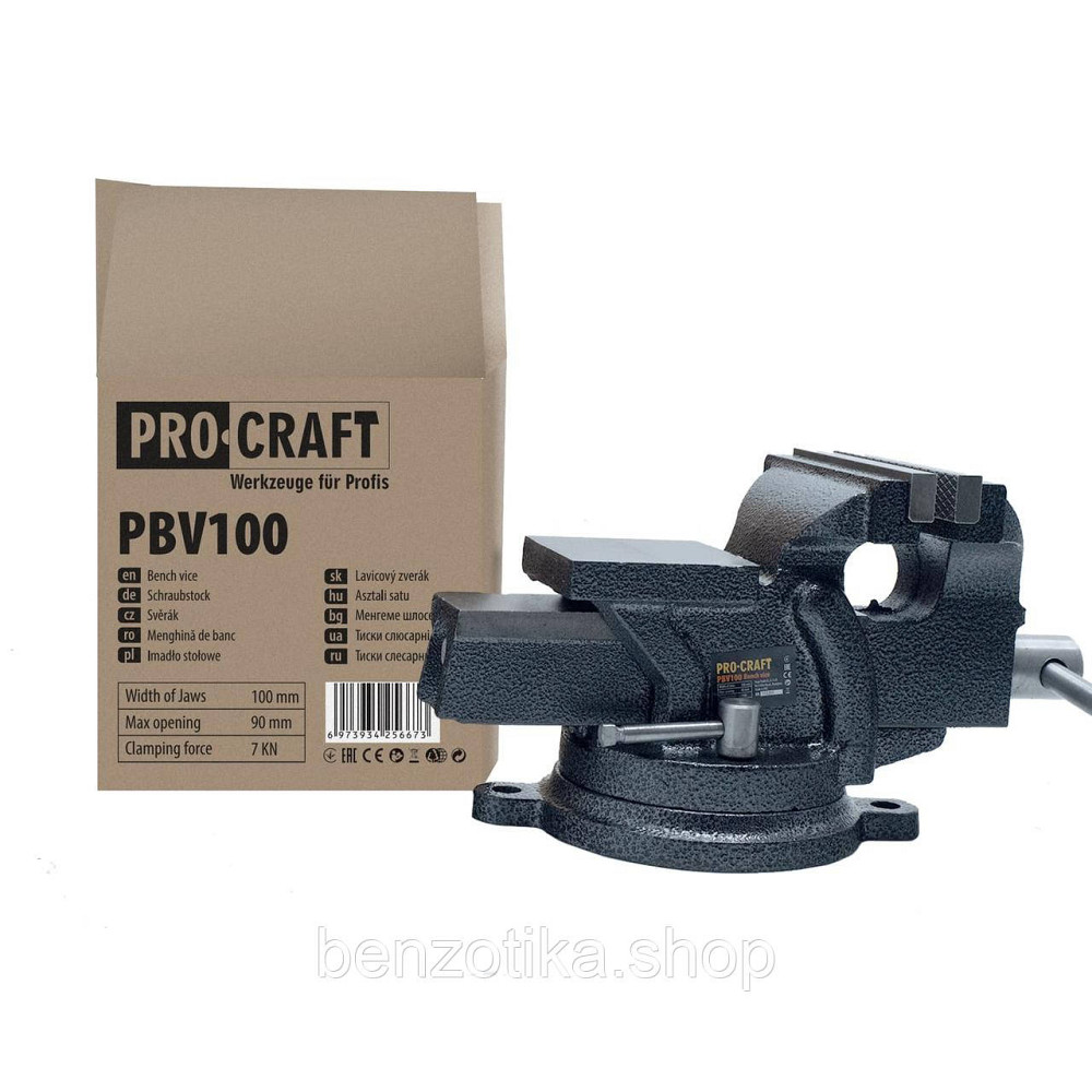 Лещата слюсарні Procraft PBV100 Київ - фото 6