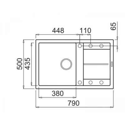 Мийка кухонна Elleci UNICO 300 tortora 43 Вінниця