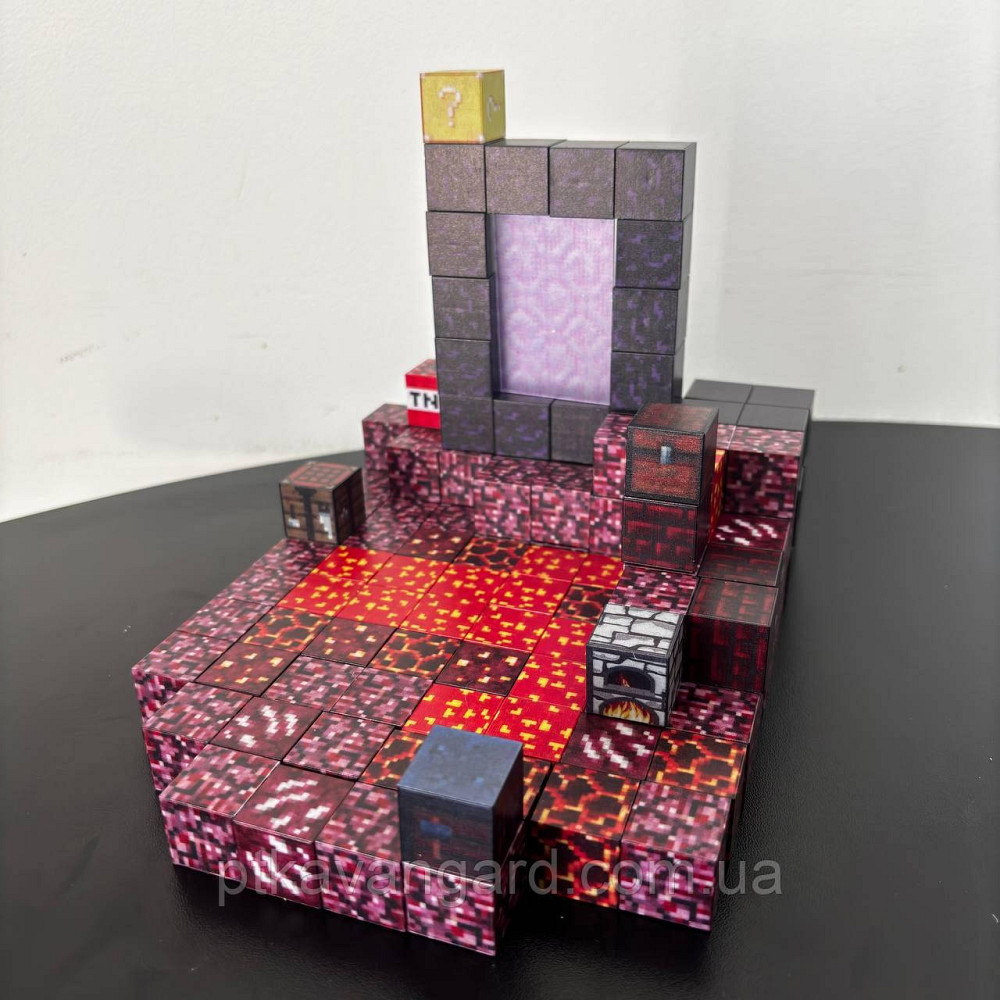 Магнитный конструктор майнкрафт 126 магнитных блоков портал в нижний мир Dream World LZCK 013 Хмельницкий - изображение 2