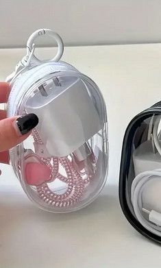 Косметичка мини брелок практичная белая Киев - изображение 1