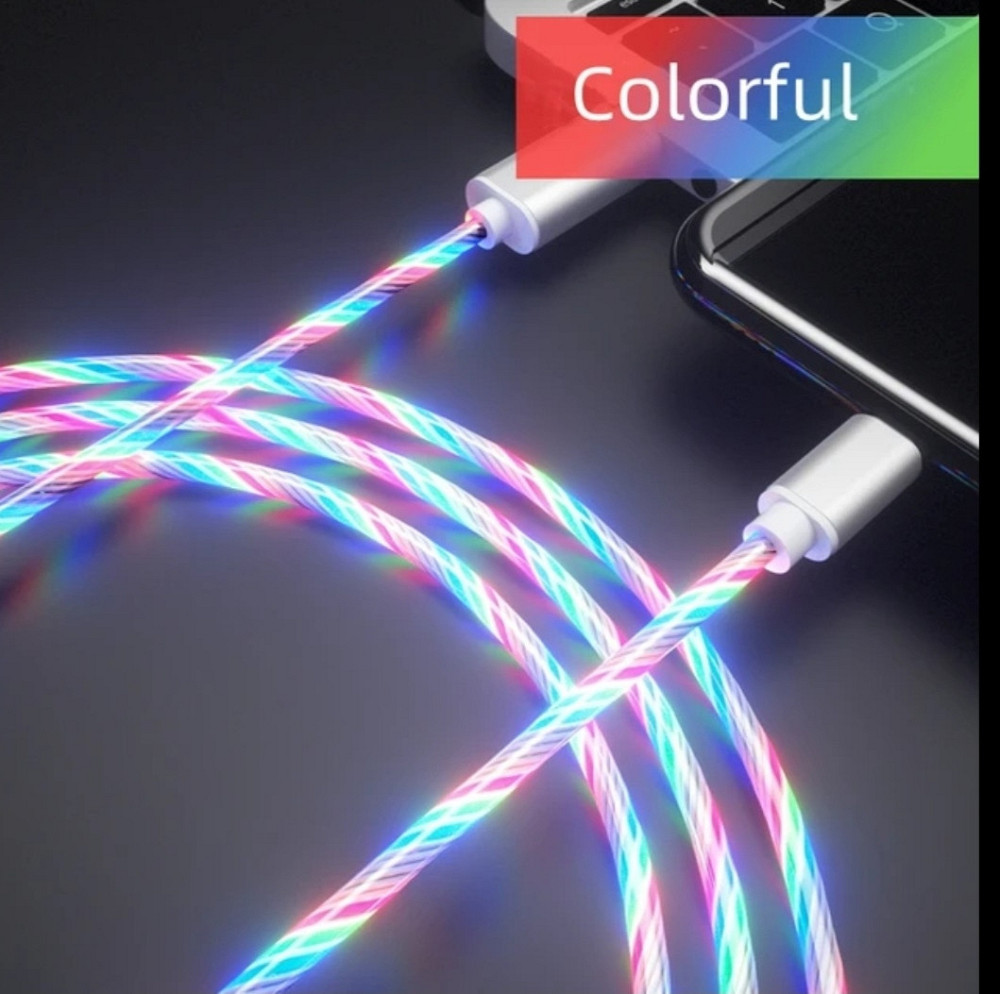 LED кабель Type C Різнокольоровий Смела - изображение 1