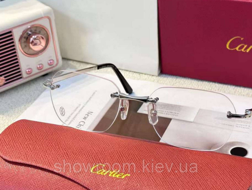Мужская безободковая оправа (0407) silver Киев - изображение 1