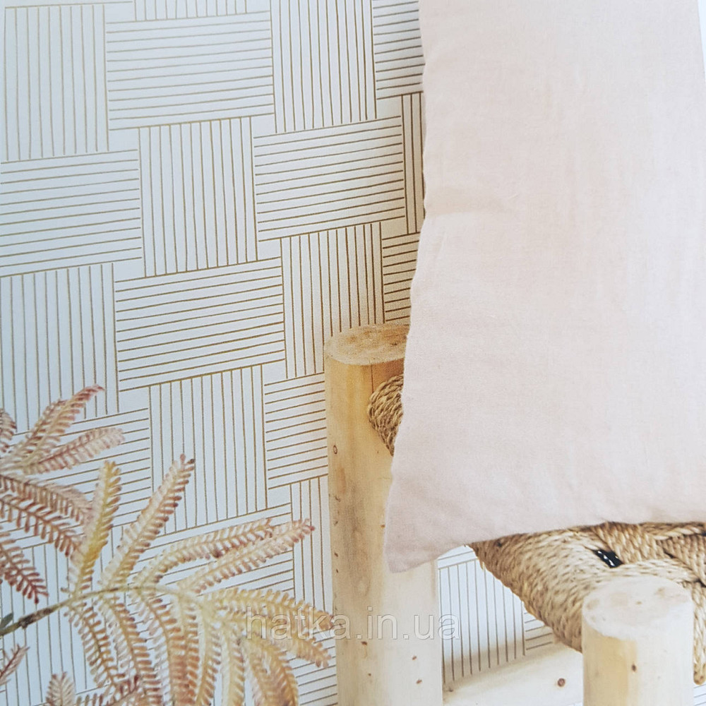 Шпалери вінілові на флізелін Caselio Mystery 0.53х10 м геометрія яскраві смуги золотисті на білому Київ - фото 1
