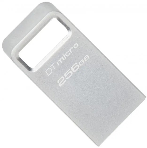 Флеш-накопичувач USB3.2 256GB Kingston DataTraveler Micro (DTMC3G2/256GB) Нержавіюча сталь Харків - фото 2